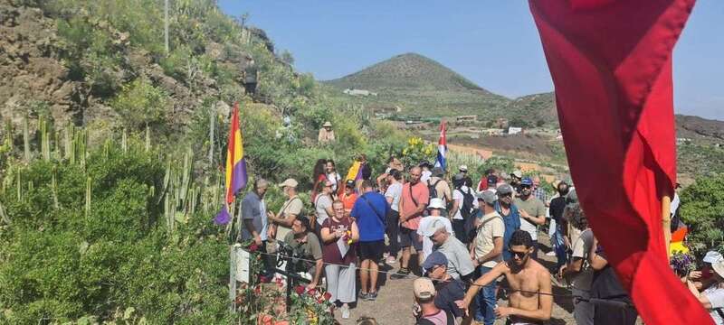 Homenaje de ayer en la Sima de Jinámar/TA.