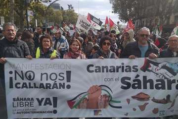 Telde se manifiesta en Madrid por la autodeterminación del Sáhara/TA.