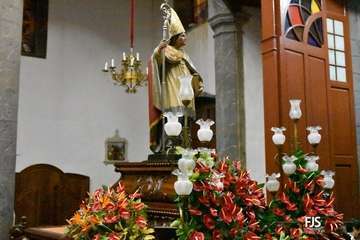 San Gregorio aguarda en el templo para salir en procesión por las calles de Telde/FJS Fotografía.