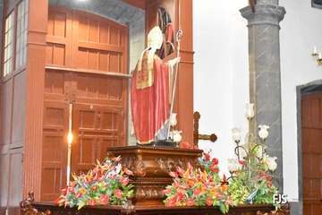 San Gregorio aguarda en el templo para salir en procesión por las calles de Telde/FJS Fotografía.