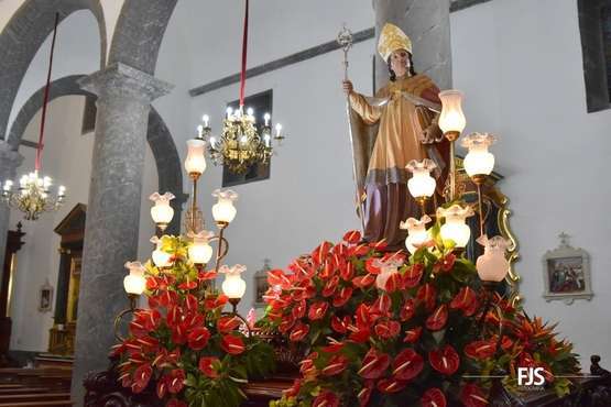 San Gregorio aguarda en el templo para salir en procesión por las calles de Telde/FJS Fotografía.