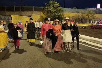 Peregrinación desde el casco de Telde a Jinámar y ofrenda a La Concepción/TA.