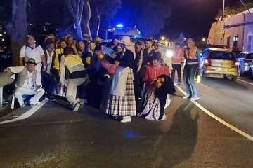 Peregrinación desde el casco de Telde a Jinámar y ofrenda a La Concepción/TA.