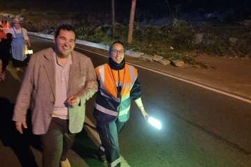Peregrinación desde el casco de Telde a Jinámar y ofrenda a La Concepción/TA.