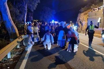 Peregrinación desde el casco de Telde a Jinámar y ofrenda a La Concepción/TA.