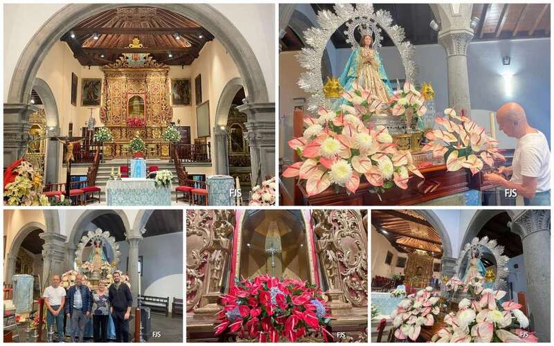 Imágenes de los preparativos del trono/FJS Fotografía.