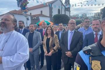 Jinámar se vuelca con su patrona/Antonio Alí y FJS Fotografía.