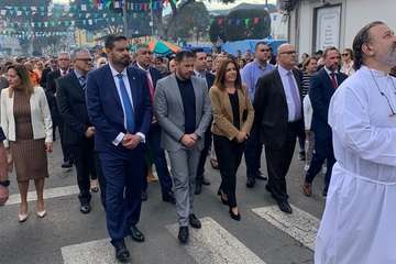 Jinámar se vuelca con su patrona/Antonio Alí y FJS Fotografía.