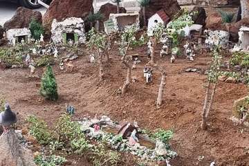 Portal de belén al aire libre en La Garita/TA.