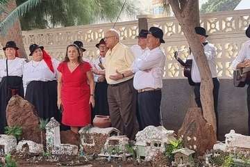 Portal de belén al aire libre en La Garita/TA.