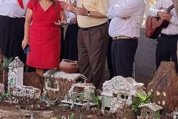 Portal de belén al aire libre en La Garita/TA.