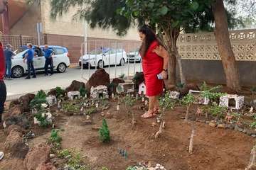 Portal de belén al aire libre en La Garita/TA.