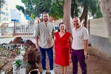 Portal de belén al aire libre en La Garita/TA.