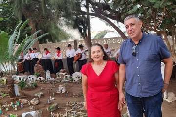 Portal de belén al aire libre en La Garita/TA.