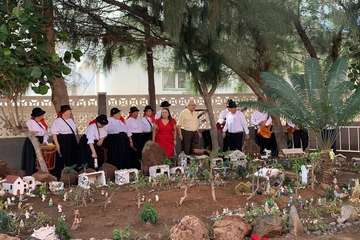 Portal de belén al aire libre en La Garita/TA.