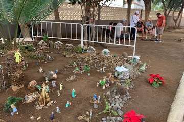 Portal de belén al aire libre en La Garita/TA.