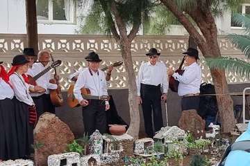 Portal de belén al aire libre en La Garita/TA.