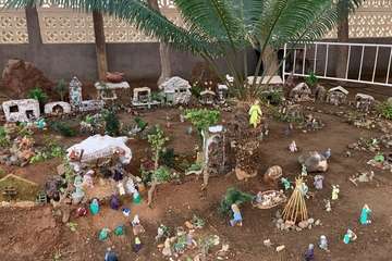 Portal de belén al aire libre en La Garita/TA.