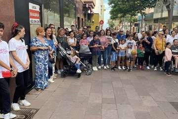 Nieva en Los Llanos de Telde durante la Ruta de los Elfos/TA.