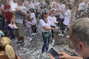 Nieva en Los Llanos de Telde durante la Ruta de los Elfos/TA.