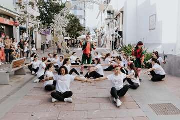 Nieva en Los Llanos de Telde durante la Ruta de los Elfos/TA.
