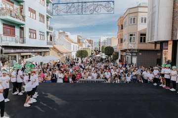 Nieva en Los Llanos de Telde durante la Ruta de los Elfos/TA.