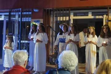 Actos festivos celebrados este sábado en Playa del Hombre/TA.