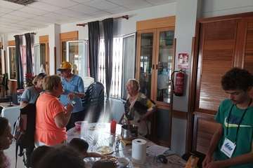 Actos festivos celebrados este sábado en Playa del Hombre/TA.