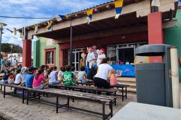 Actos festivos celebrados este sábado en Playa del Hombre/TA.