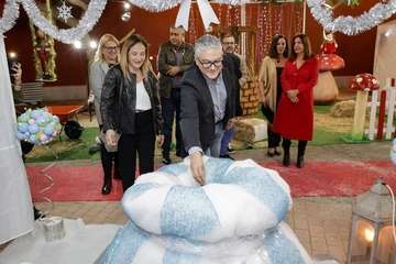  La Casa de la Navidad de Telde ultima los detalles para abrir sus puertas a las familias este lunes/TA.  