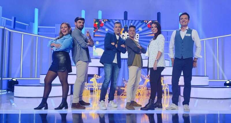 Horacio Colomé, el segundo por la izquierda, en el plató del programa/TA.