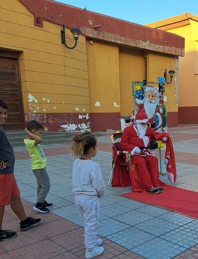 Papá Noel en la plaza de La Garita/TA.