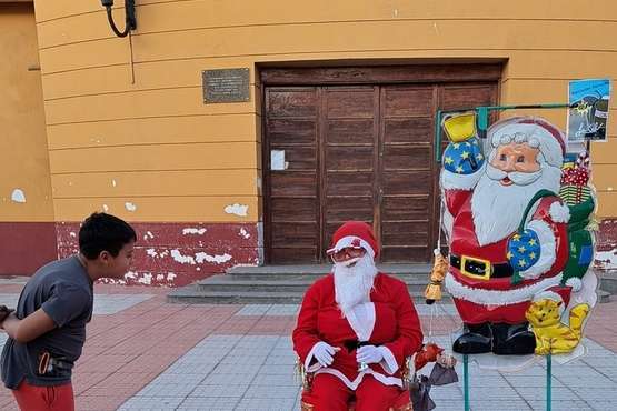  Papá Noel se hace gariteño/TA.