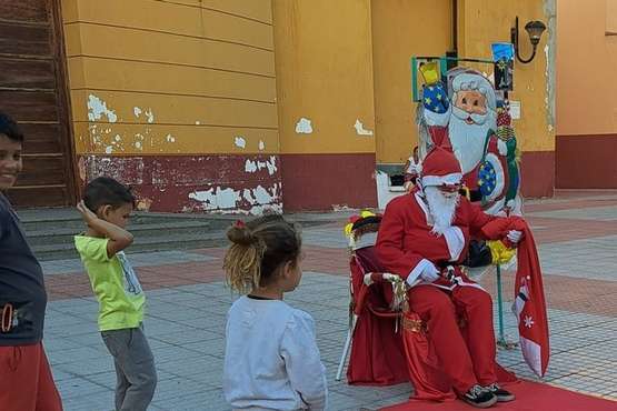  Papá Noel se hace gariteño/TA.