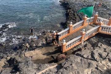 Salinetas se moja con la tradición en el primer día del año/TA.