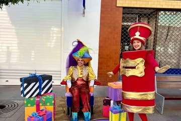 Acrividades de dinamización en Los Llanos de Telde por el proyecto Telde en Navidad/TA.