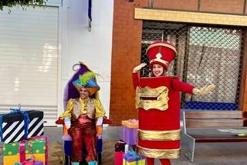 Acrividades de dinamización en Los Llanos de Telde por el proyecto Telde en Navidad/TA.