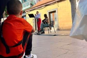 Acrividades de dinamización en Los Llanos de Telde por el proyecto Telde en Navidad/TA.