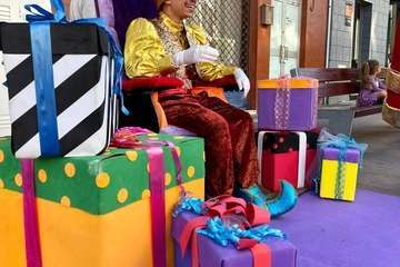 Acrividades de dinamización en Los Llanos de Telde por el proyecto Telde en Navidad/TA.