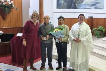 La Parroquia de Clavellinas reconoce la labor social del catequista Joaquín Hernández/TA.