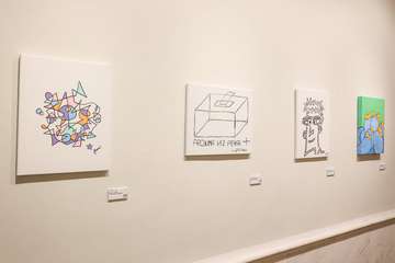 Más de 40 personalidades de la política se juntan para la exposición â€˜Todas pintan en Yrichenâ€™/Acfi Press.