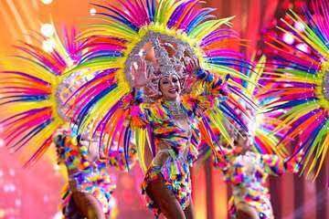 Ácrux y Kinegua, dos drags de Telde en la final de la gala para elegir la Reinona del carnaval capitalino/Lpacarnaval.