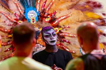 Ácrux y Kinegua, dos drags de Telde en la final de la gala para elegir la Reinona del carnaval capitalino/Lpacarnaval.