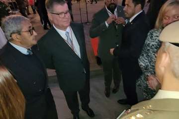 Telde asiste al solemne acto de Arriado de Bandera y Homenaje a los Caídos/TA, Antonio Alí y Jesús Ruiz Mesa.