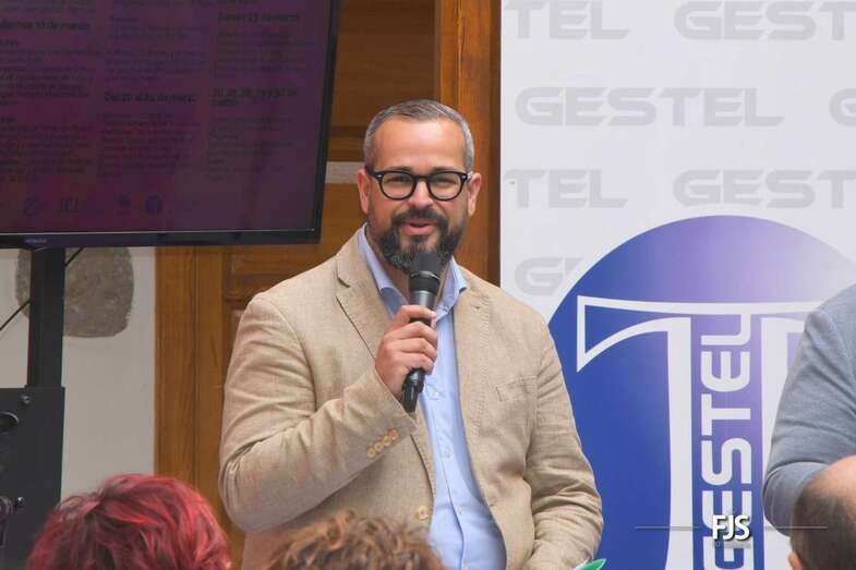 Jonay López durante la presentación de la campaña de Igualdad con motivo del 8M/FJS Fotografía.