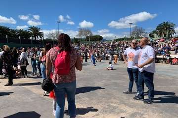 El Festival Holi da un toque multicolor al Carnaval Infantil de Telde/TA.