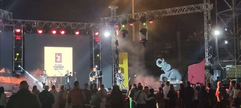 Momento del concierto de anoche en Telde/TA.