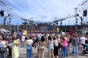 Carrera de Tacones del Carnaval de Telde 2023/TA e Ildefonso Rodríguez.