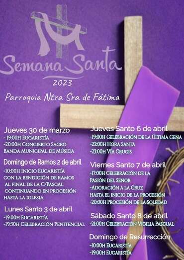 Programa de actos de la parroquia de Nuestra Señora de Fátima / TA