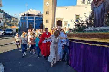 Procesión de La Burrita y concierto de música sacra en Lomo Magullo (Telde)/TA e Ildefonso Rodríguez.